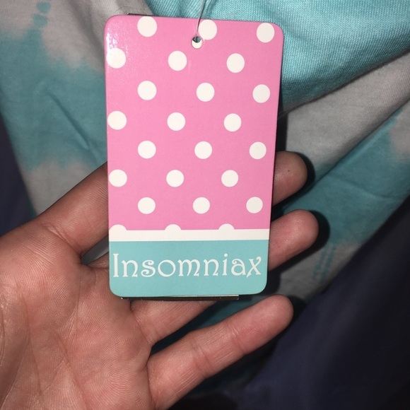 Isomiax Teal and white tie dye tank top - Picture 3 of 7